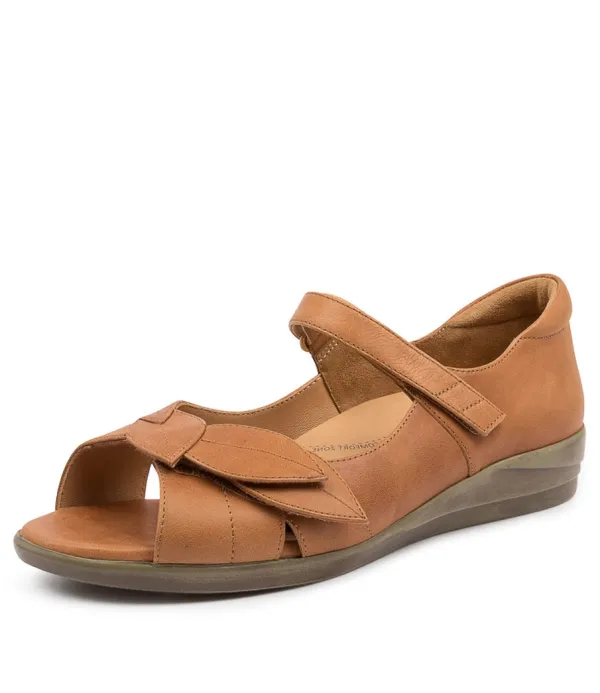 Women ZIERA Disco W Tan Leather