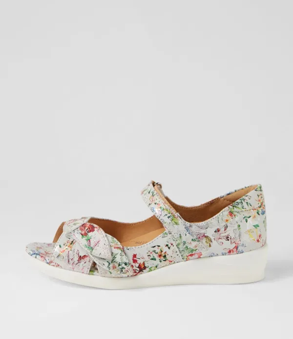 Women ZIERA Disco W Wild Flower Leather Sandals
