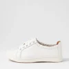Women ZIERA Doha Xf White Leather Sneakers