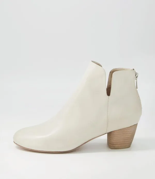Women DJANGO & JULIETTE Dollars Almond Leather Ankle Boots