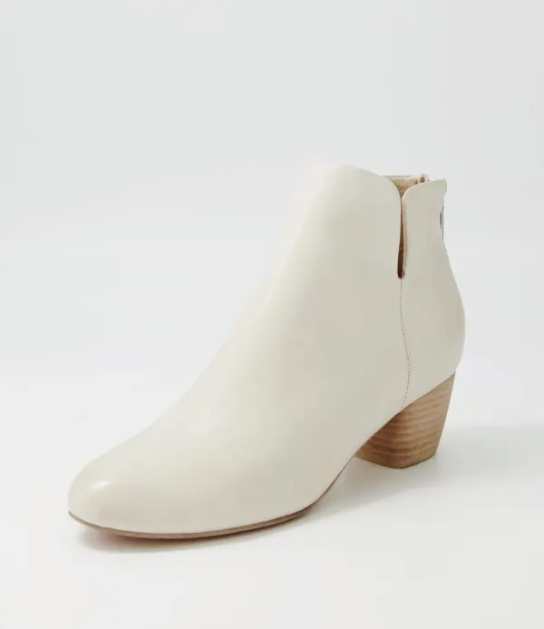 Women DJANGO & JULIETTE Dollars Almond Leather Ankle Boots