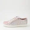 Women DJANGO & JULIETTE Donat Light Pink Iridescent Pony Sneakers