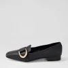 Women DIANA FERRARI Dorys Black Leather Loafers