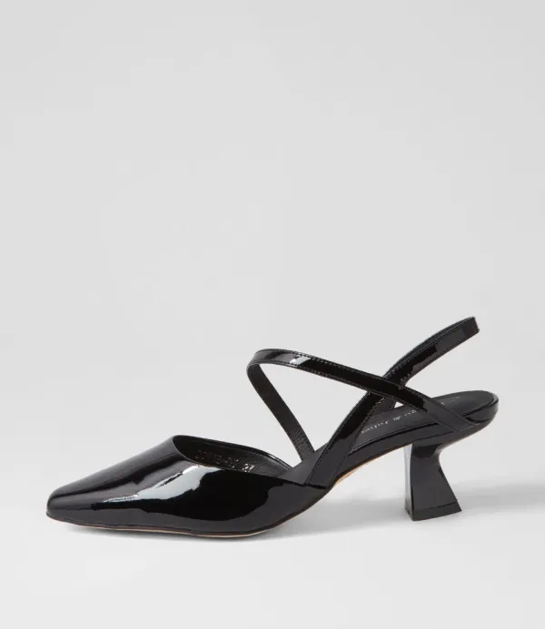 Women DJANGO & JULIETTE Dovie Black Patent Leather Heels