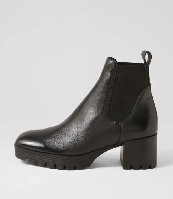 Women DJANGO & JULIETTE Dunkan Black Suede Chelsea Boots