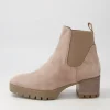 Women DJANGO & JULIETTE Dunkan Mushroom Suede Chelsea Boots