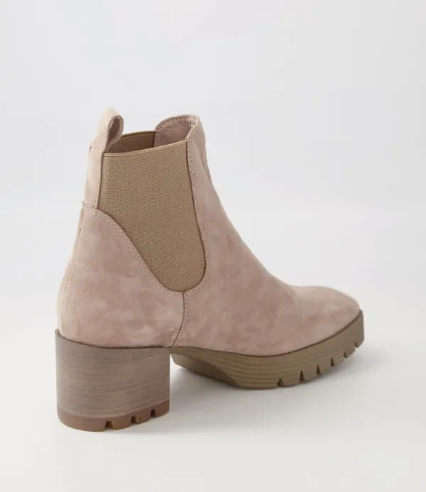 Women DJANGO & JULIETTE Dunkan Mushroom Suede Chelsea Boots