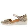 Women ZIERA Dusty W Pale Gold Leather