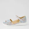 Women ZIERA Dusty W Pastel Metal Leather Sandals