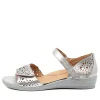 Women ZIERA Dusty W Silver Leather