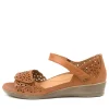 Women ZIERA Dusty W Tan Leather