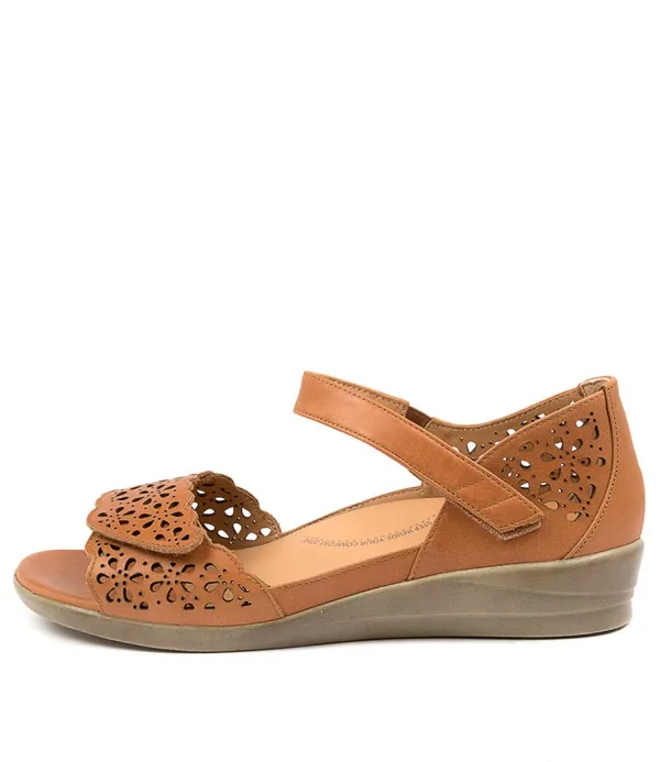 Women ZIERA Dusty W Tan Leather