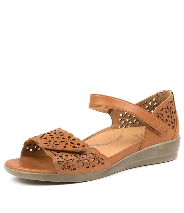 Women ZIERA Dusty W Tan Leather