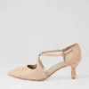 Women DJANGO & JULIETTE Electrik Champagne Sparkle Fabric Heels