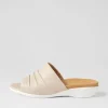 Women ZIERA Elija Xw Almond Leather Slides