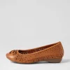 Women SUPERSOFT Eloiza New Tan Leather Ballet Flats