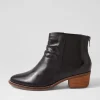 Women ZIERA Eltham Xf Black Leather Chelsea Boots