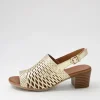 Women DIANA FERRARI Ennessa Pale Gold Leather Sandals