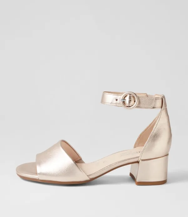 Women GABOR Erika Puder Leather Sandals