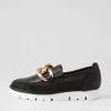 Women TOP END Esin Black Mesh Leather Sneakers