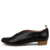 Women DJANGO & JULIETTE Esker Black Leather Slip-On Shoes Nh