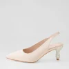 Women DJANGO & JULIETTE Espen Nude Satin Heels