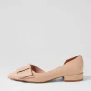 Women DJANGO & JULIETTE Etha Nude Patent Leather Flat Shoes
