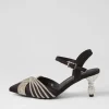 Women DJANGO & JULIETTE Eugenie Black Satin Heels