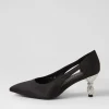 Women DJANGO & JULIETTE Eunicee Black Satin Heels