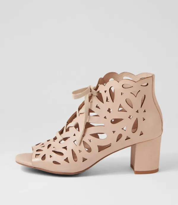 Women DJANGO & JULIETTE Excellent Nude Leather Sandals