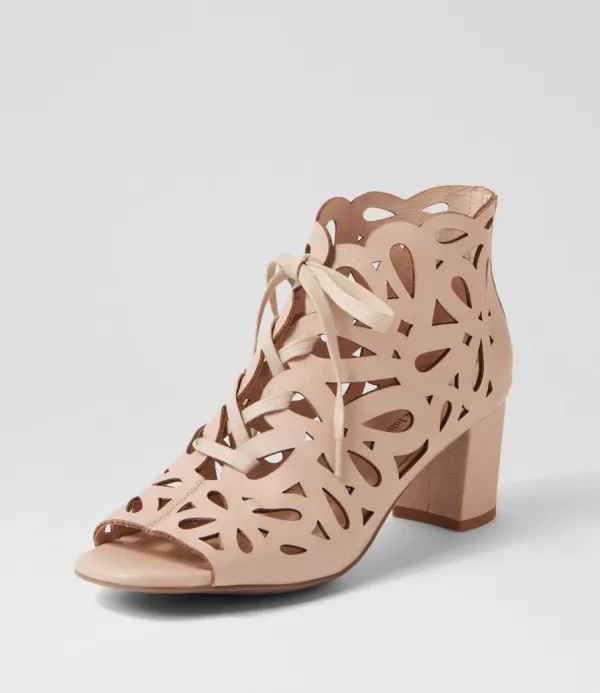 Women DJANGO & JULIETTE Excellent Nude Leather Sandals