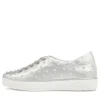 Women DJANGO & JULIETTE Faif Silver Leather Sneakers