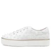 Women DJANGO & JULIETTE Faif White Leather Sneakers