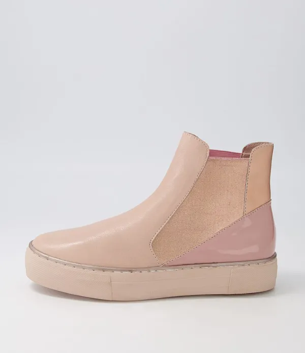 Women DJANGO & JULIETTE Famelia Cafe Pink Multi Chelsea Boots
