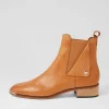 Women DJANGO & JULIETTE Fava New Tan Leather Ankle Boots