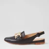 Women TOP END Favilla Black Leather Loafers