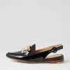 Women TOP END Favilla Black Patent Leather Loafers