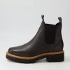 Women DJANGO & JULIETTE Femi Black Tumble Leather Chelsea Boots