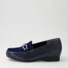 Women ZIERA Fena Xf Navy Patent Suede Loafers