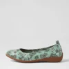 Women JOSEF SEIBEL Fenja 01 Mint Leather Ballet Flats