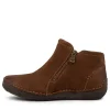 Women JOSEF SEIBEL Fergey 94 Castagne Leather Ankle Boots