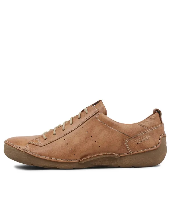 Women JOSEF SEIBEL Fergey 56 Cognac Leather Flat Shoes