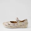 Women JOSEF SEIBEL Fergey 80 Creme Multi Leather Mary Janes