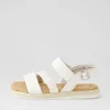 Women GABOR Fico Latte Leather Sandals