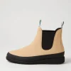 Women ROLLIE Fields Chelsea X Cream Leather Chelsea Boots