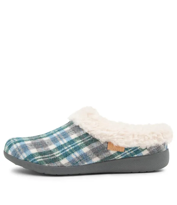 Women ZIERA Fifi Xw Blue Check Fabric