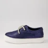 Women DJANGO & JULIETTE Filpy Navy Speckle Leather Sneakers