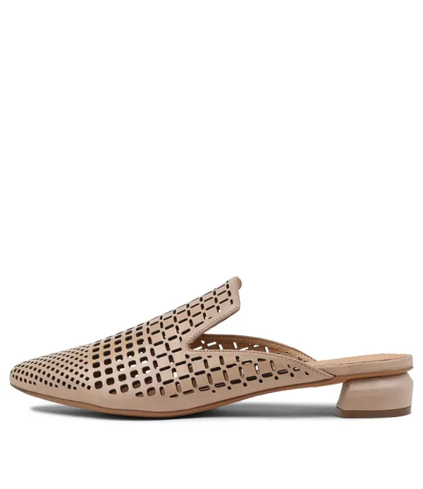 Women DJANGO & JULIETTE Flan Nude Leather Mules