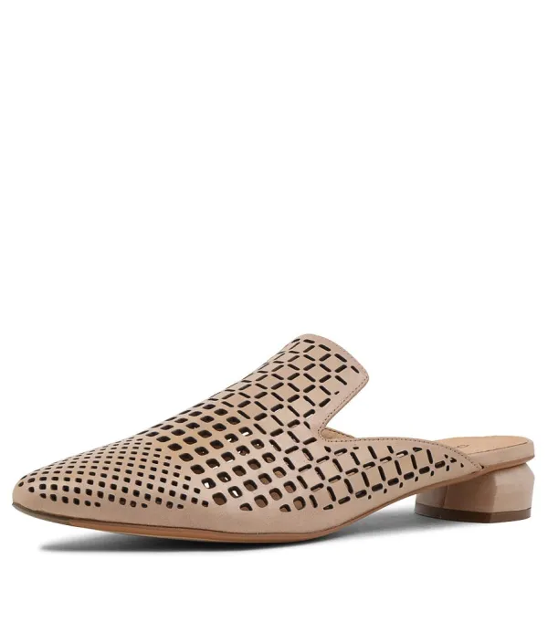 Women DJANGO & JULIETTE Flan Nude Leather Mules