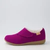 Women ZIERA Fliss Xw Dark Fuchsia Fabric Flat Shoes
